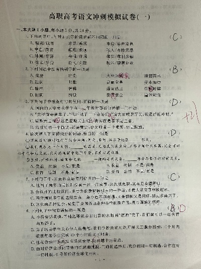 (高职高考全真模拟试卷语文)高职高考全真模拟卷答案下载及详细解析，助您备战考试成功！
